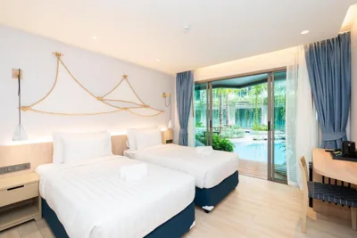 豪华双床泳池直通房 — Panwaburi Beachfront Resort